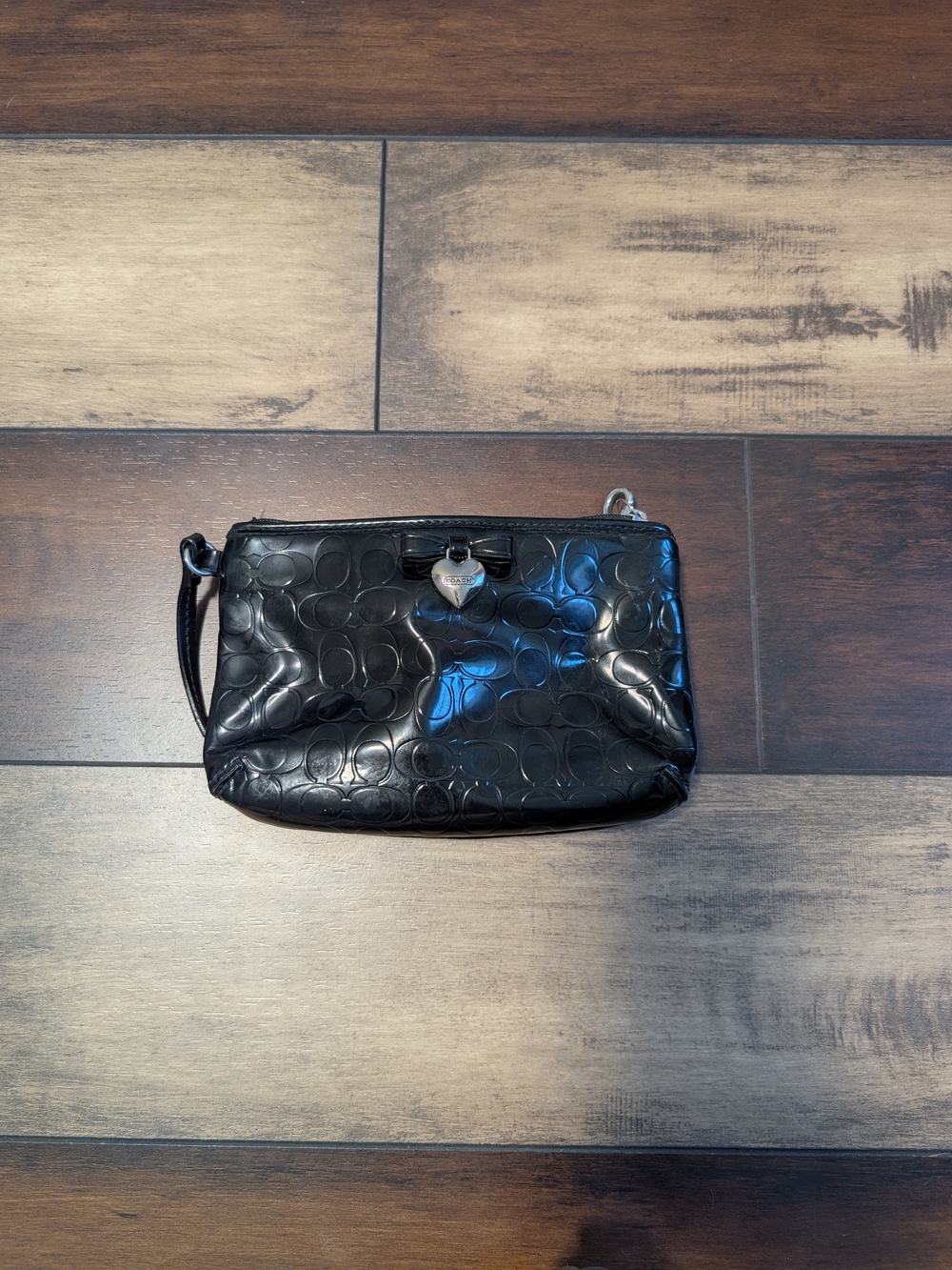 Black Women's Coach Wristlet Clutch